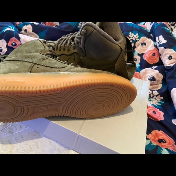 Army green high top Air Forces - Picture 3 of 6